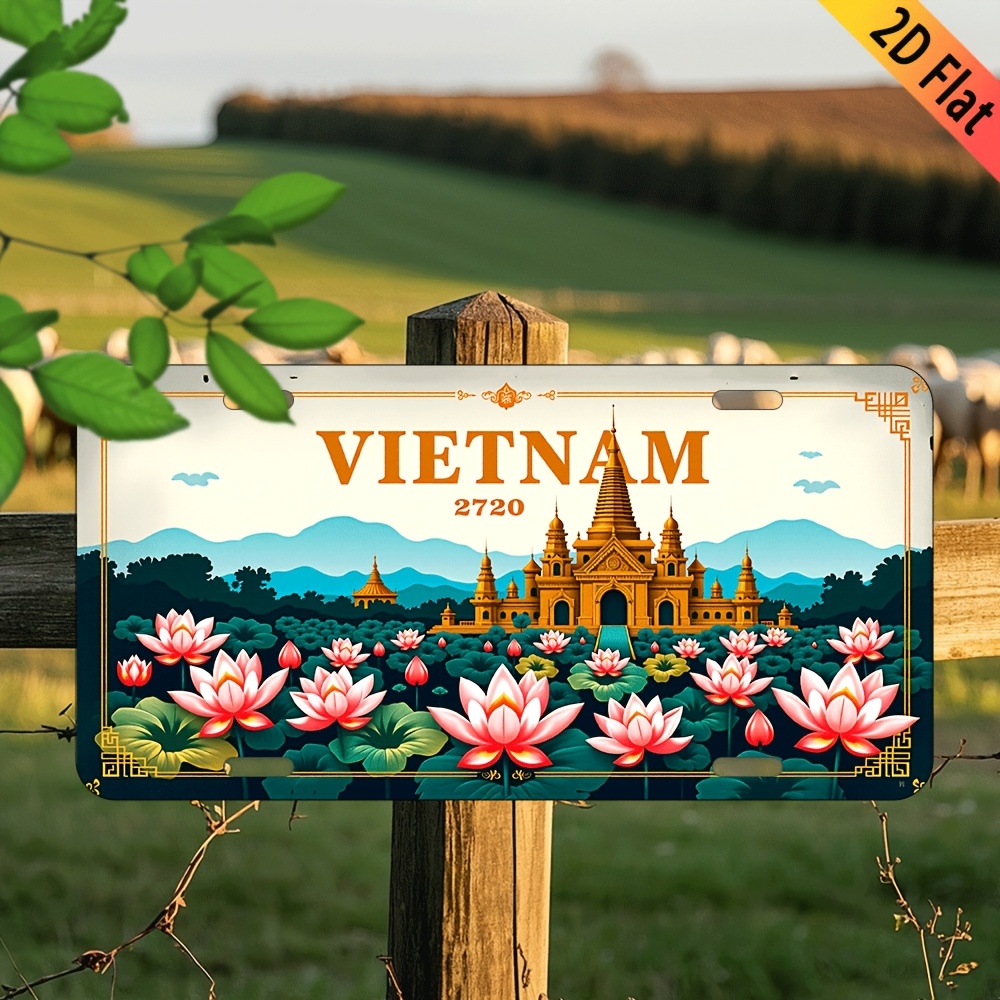 Home Bar Signs - Aluminum Painting Vintage Vietnam 2720 License