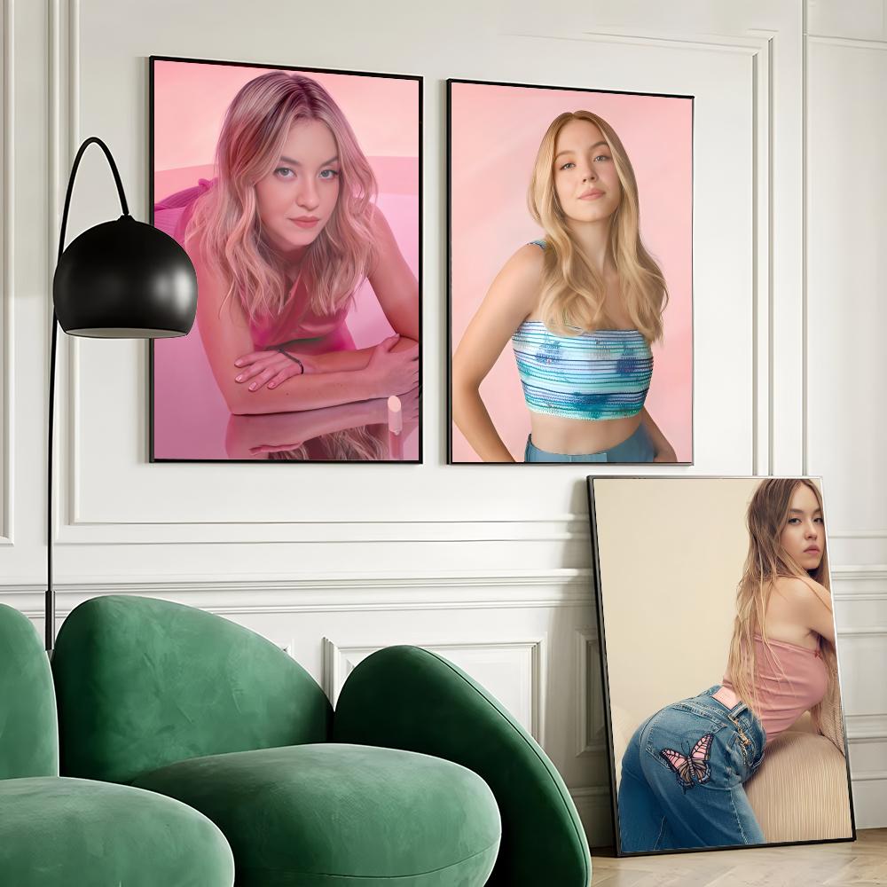 Home Bar Sydney - Sydney S-Sweeney Poster Waterproof Wall Art