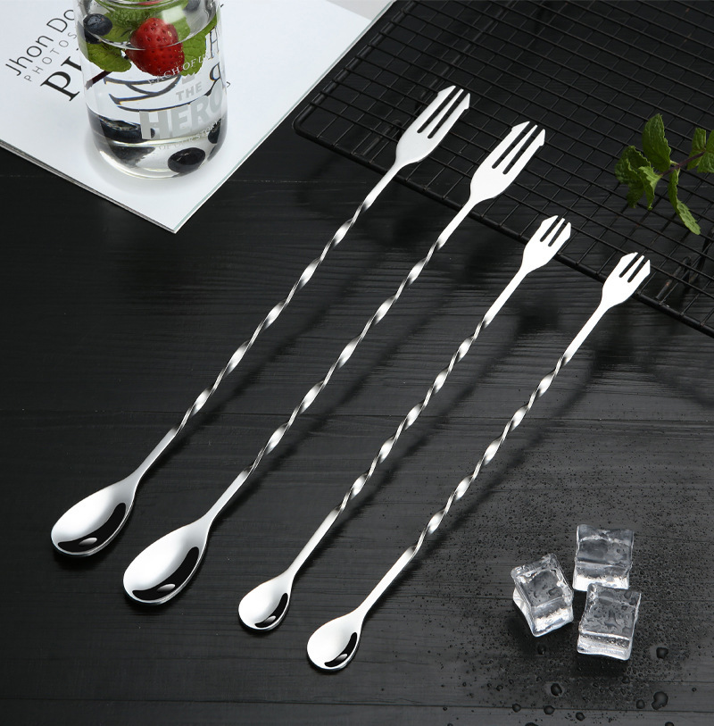 Ice Pick Pick - 100Pcs Stainless Steel Double Head Bar