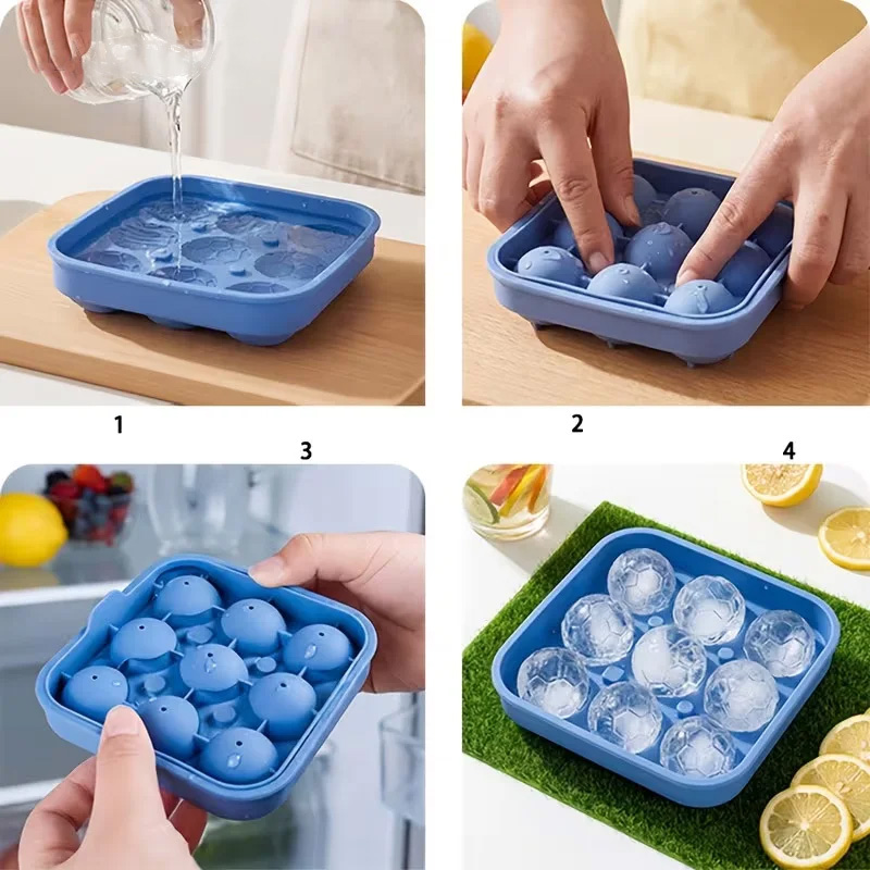9-hole silicone soccer ball/ic - đánh giá và giá Ice Mold Sphere