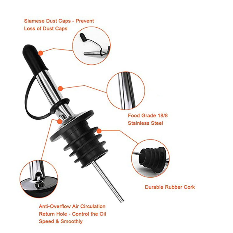 Stainless Steel Speed Pourers  - đánh giá và giá Speed Pourer Cap