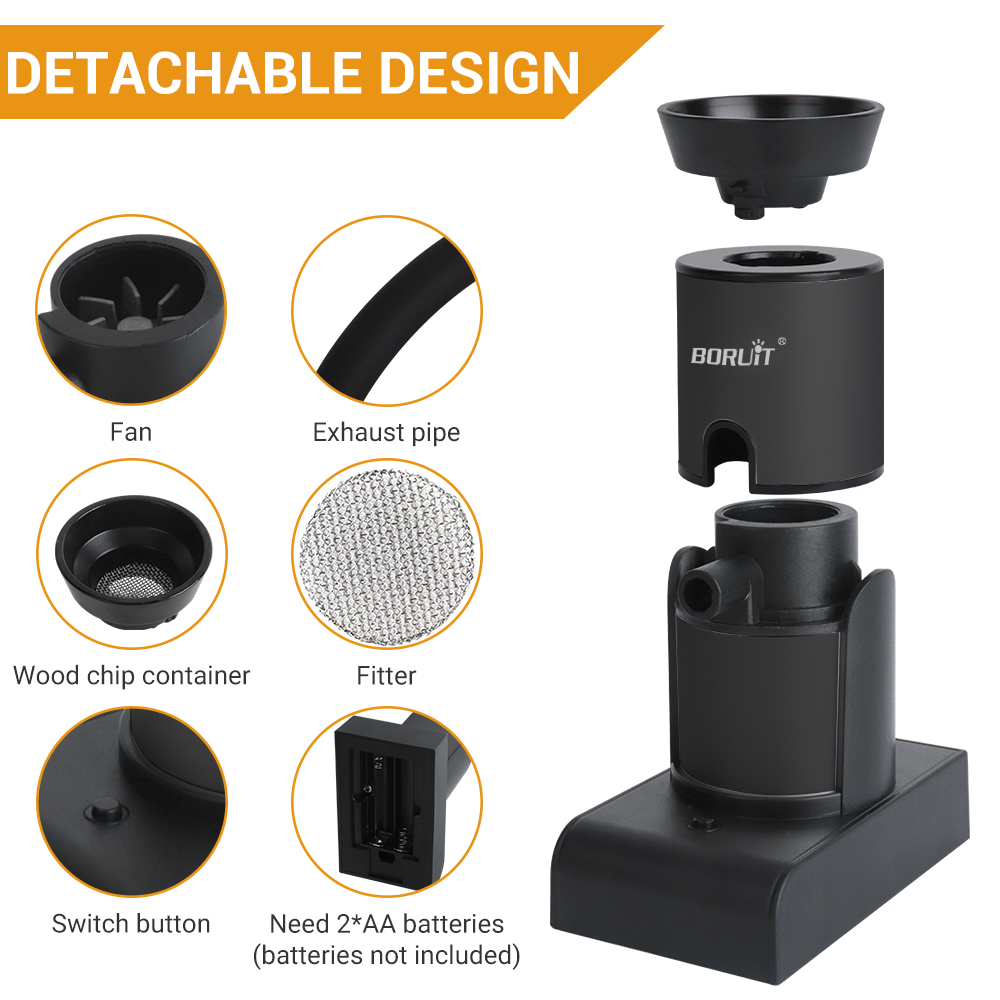BORUiT SK305 Smoke Infuser Por - đánh giá và giá Smoking Gun Kit