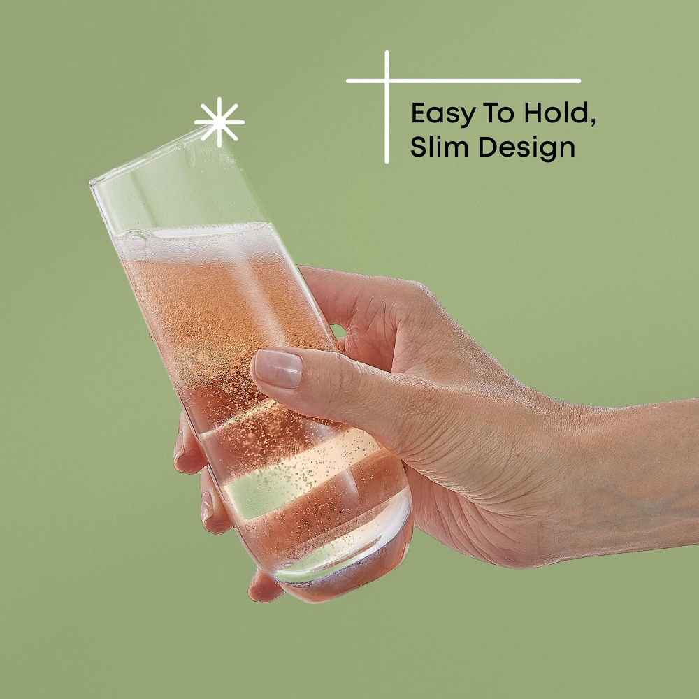 Stemless Champagne Flutes Set  - đánh giá và giá Highball Glass Set