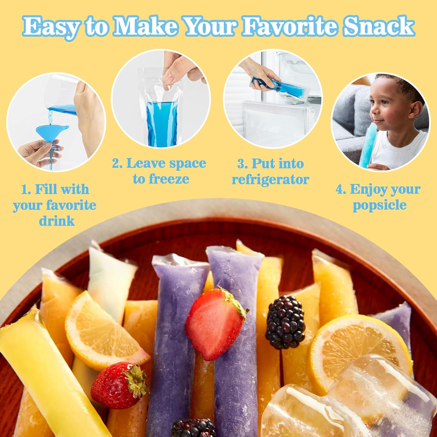 50PCS Popsicle Bags - Disposab - đánh giá và giá Ice Mold Sphere
