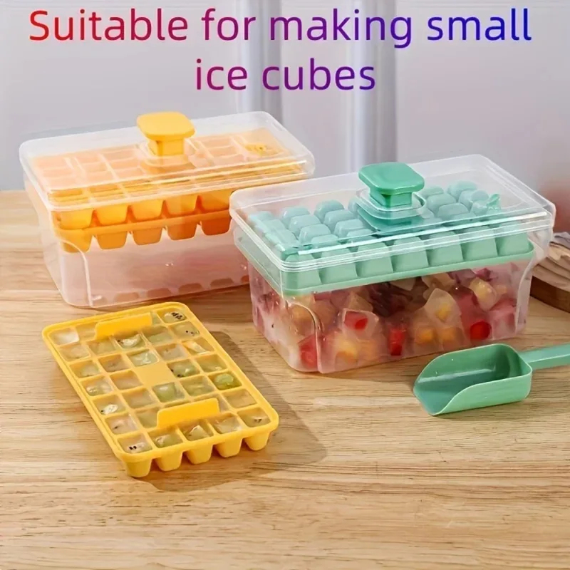 68 Grids Ice Cube Tray with Li - đánh giá và giá Ice Mold Sphere
