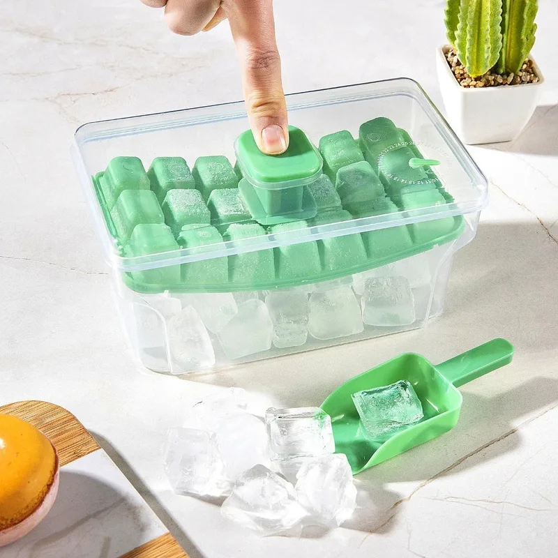 68 Grids Ice Cube Tray with Li - đánh giá và giá Ice Mold Sphere
