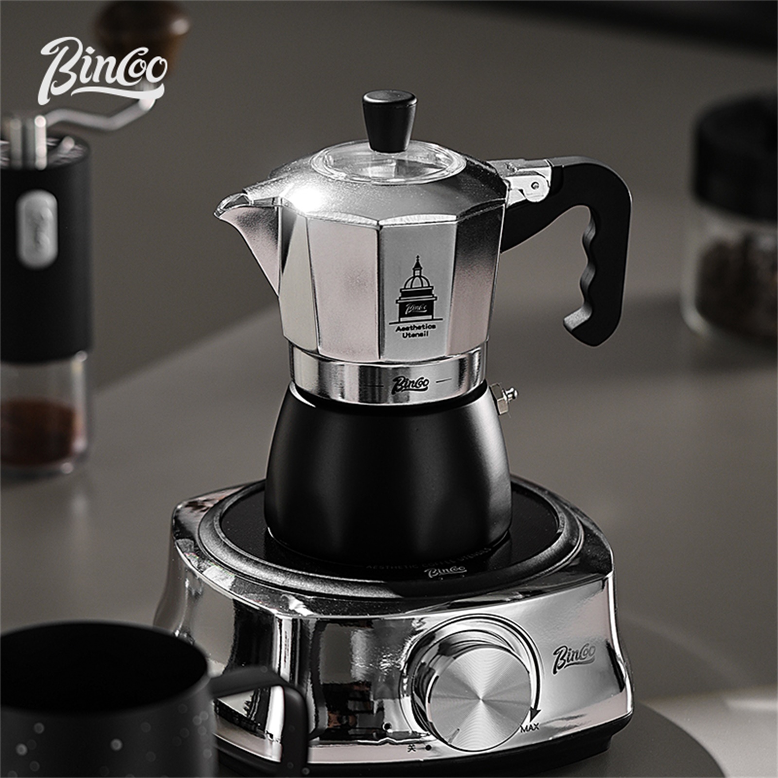 BINCOO Double Valve Moka Pot，E - đánh giá và giá Home Barista