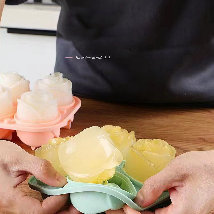 3D Rose Ice Molds 4 Holes Ice  - đánh giá và giá Ice Mold Sphere