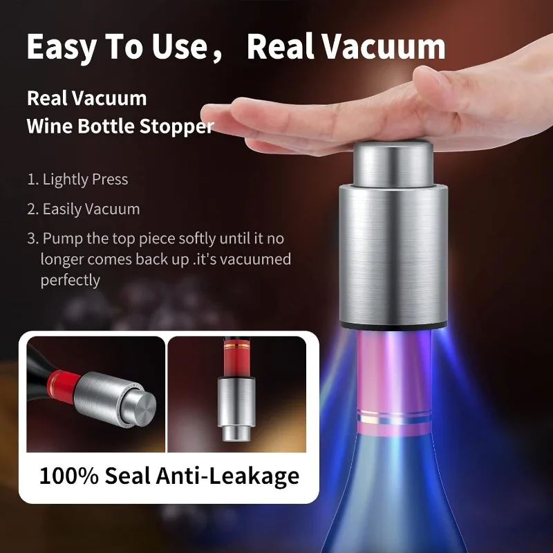 Wine Bottle Stoppers Vacuum Wi - đánh giá và giá Wine Preservation Pump
