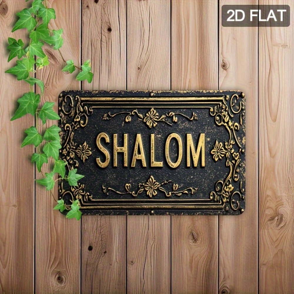 CIFBUY Shalom Black Gold Flora - đánh giá và giá Home Bar Signs