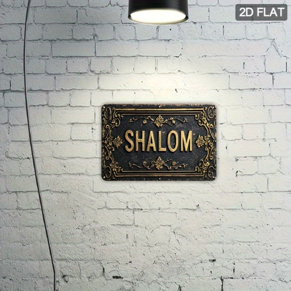 CIFBUY Shalom Black Gold Flora - đánh giá và giá Home Bar Signs