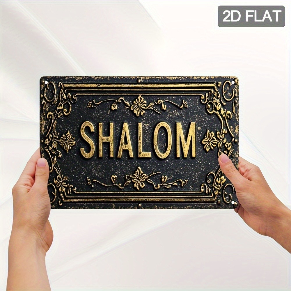 CIFBUY Shalom Black Gold Flora - đánh giá và giá Home Bar Signs