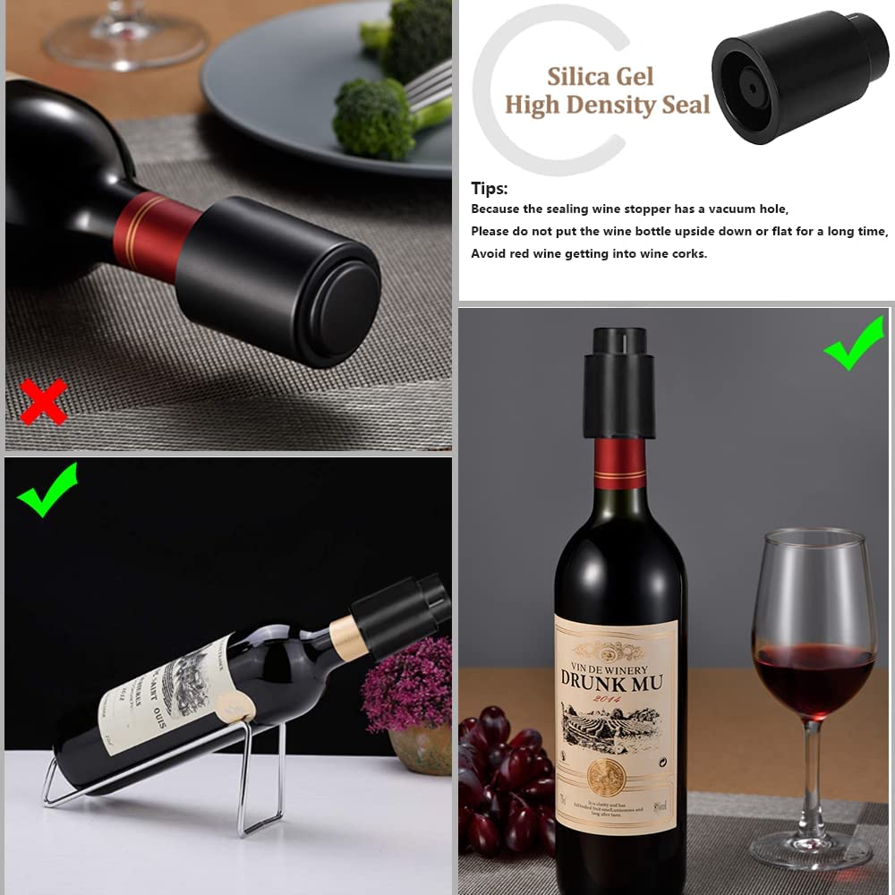 Vacuum Wine Bottle Stopper Sea - đánh giá và giá Wine Preservation Pump