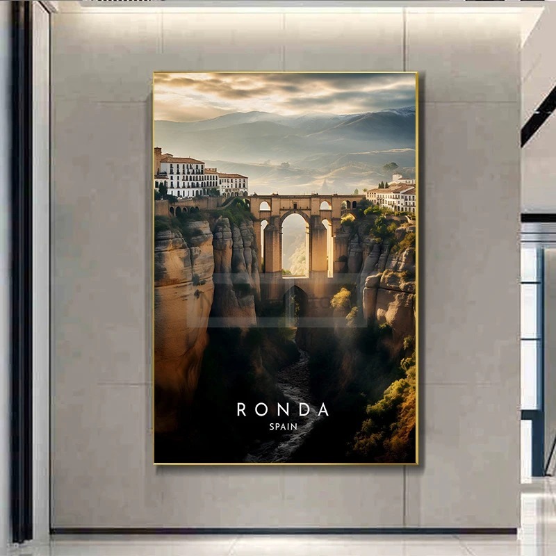 Spain Travel Poster Barcelona  - đánh giá và giá Home Barcelona