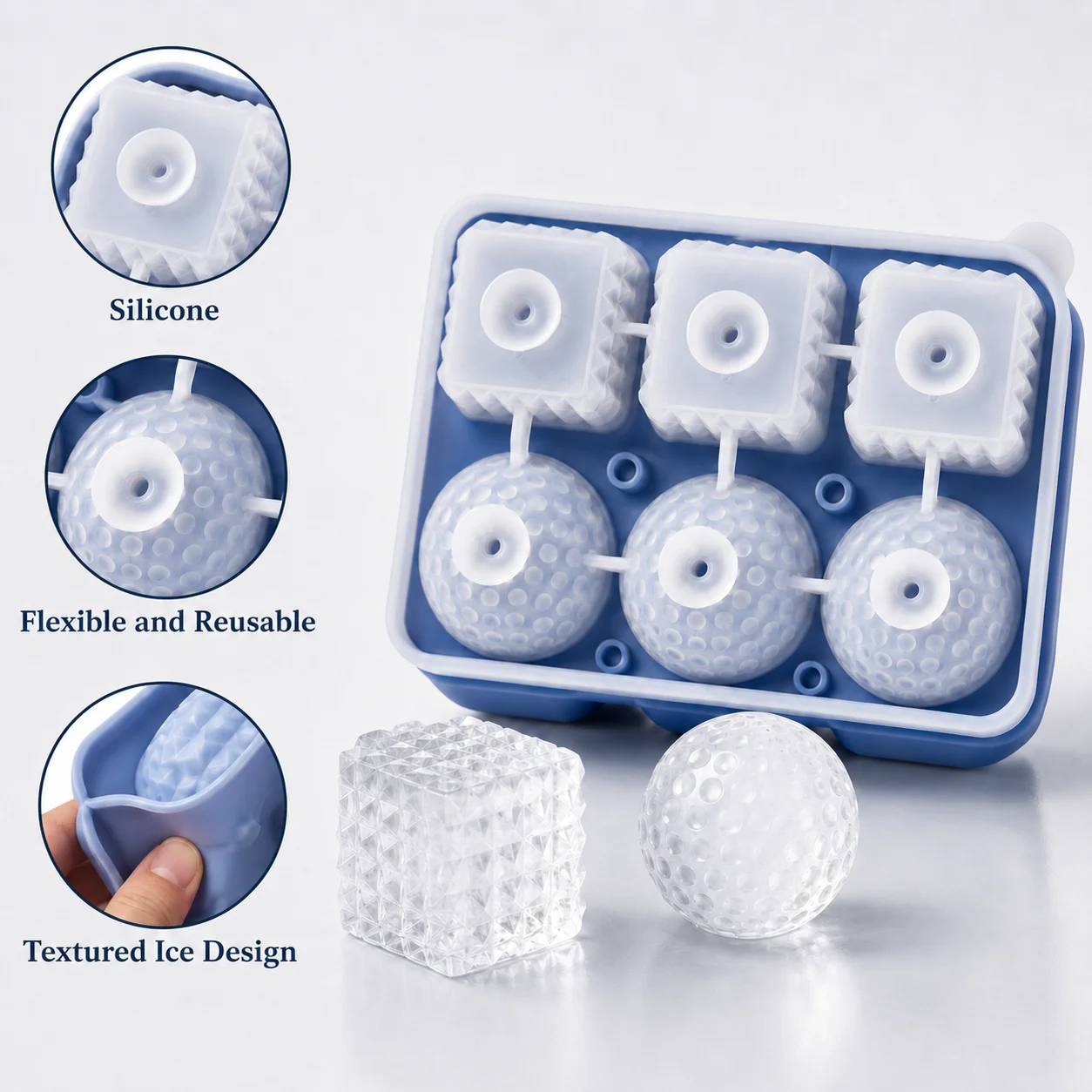 Silicone Whiskey Ice Cube Tray - đánh giá và giá Ice Mold Sphere