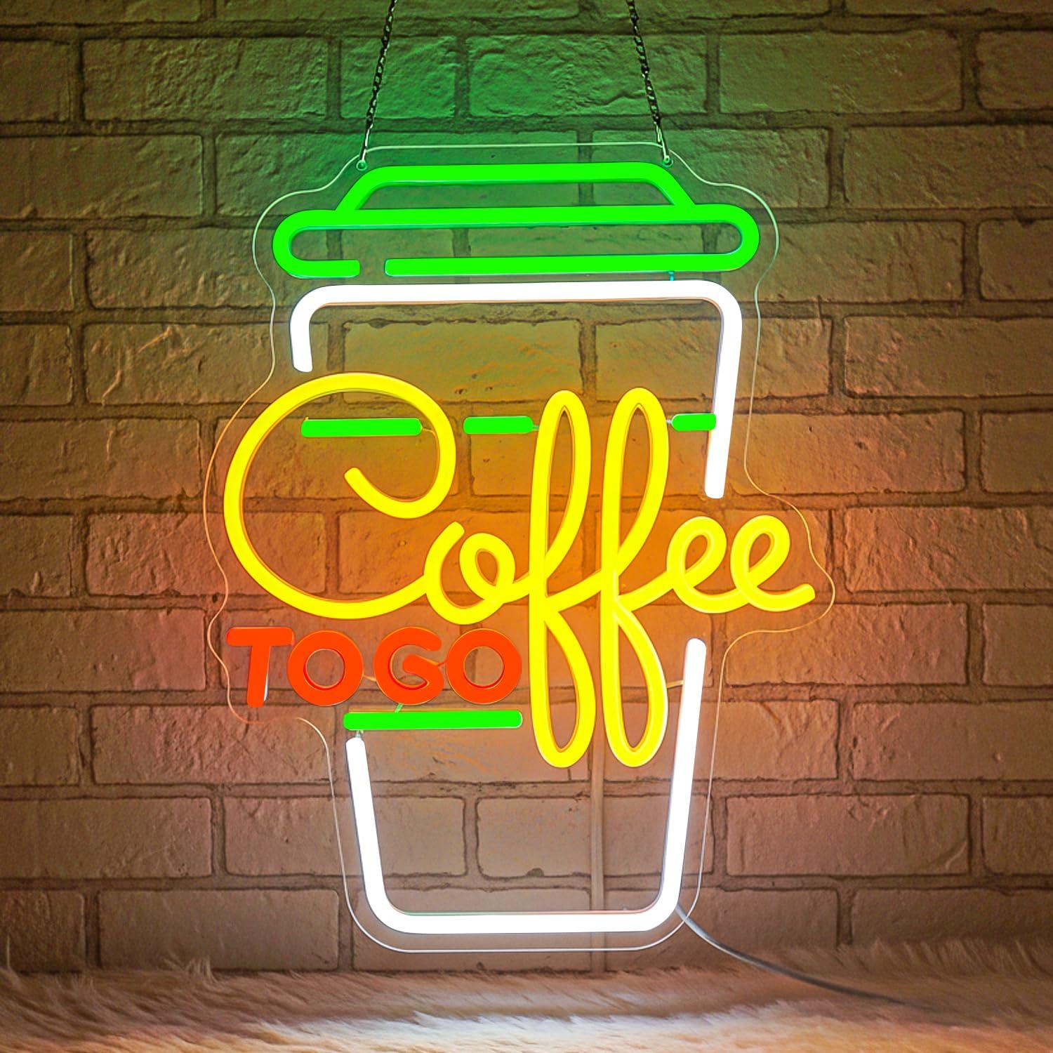 Coffee Neon Sign USB Dimmable  - đánh giá và giá Home Bar Signs