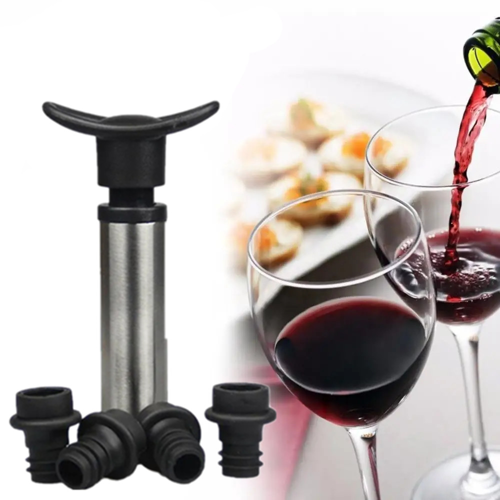 Wine Stopper with Vacuum Wine  - đánh giá và giá Wine Preservation Pump