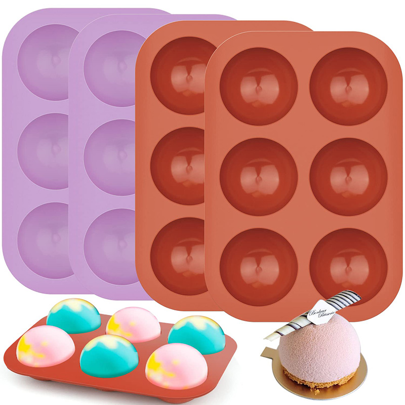 6 Cavities Semicircle Silicone - đánh giá và giá Ice Mold Sphere