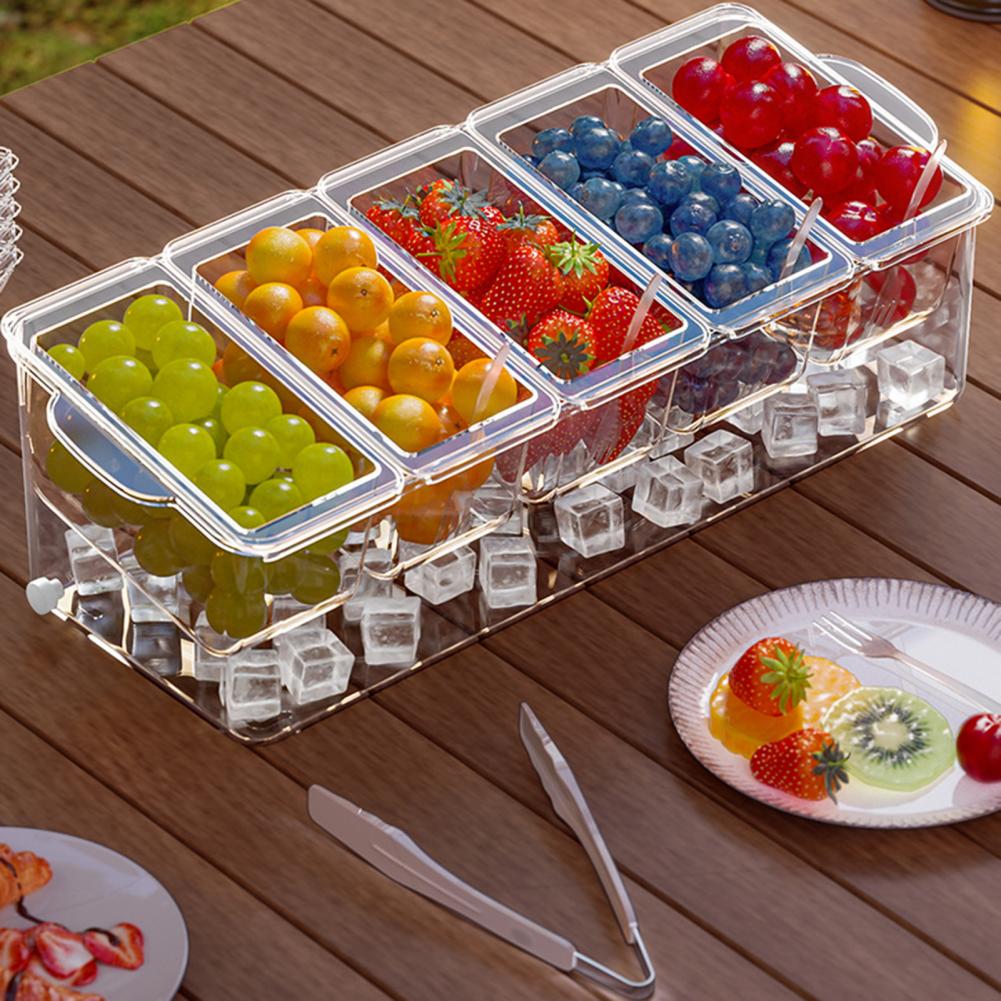 Taco Bar Serving Set for Party - đánh giá và giá Garnish Tray Set