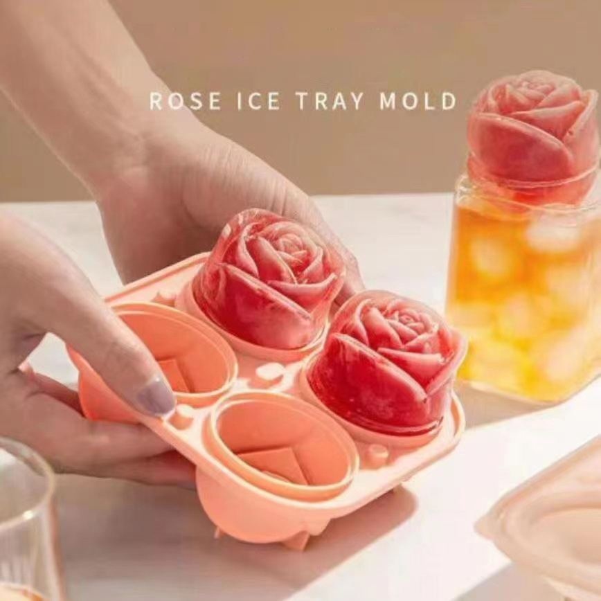 3d rose silicone ice molds 4-h - đánh giá và giá Ice Mold Sphere