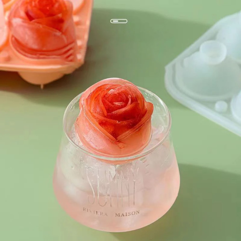 3d rose silicone ice molds 4-h - đánh giá và giá Ice Mold Sphere