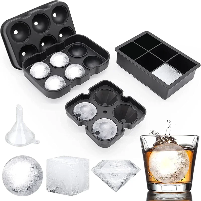 Large Ice Cube Trays Silicone  - đánh giá và giá Ice Mold Sphere